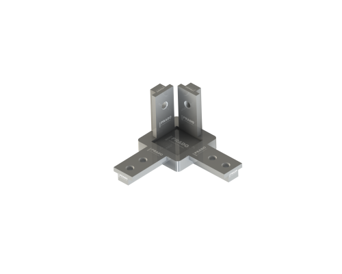 Conector de Topo 3 vias - 90° - Base 40